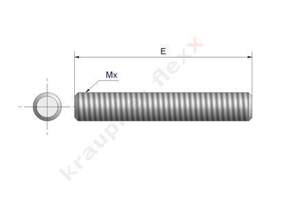 Lankový systém - závitové tyče s metrickým závitem