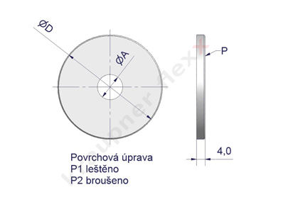 Lankový systém - kruhové krycí terče dekorativní 4mm