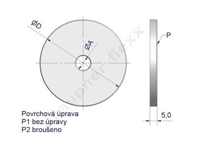 Lankový systém - kruhové krycí terče dekorativní 5mm
