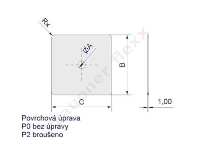 Lankový systém - kruhové krycí terče dekorativní 1mm